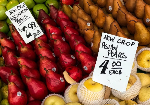 Displaying prices